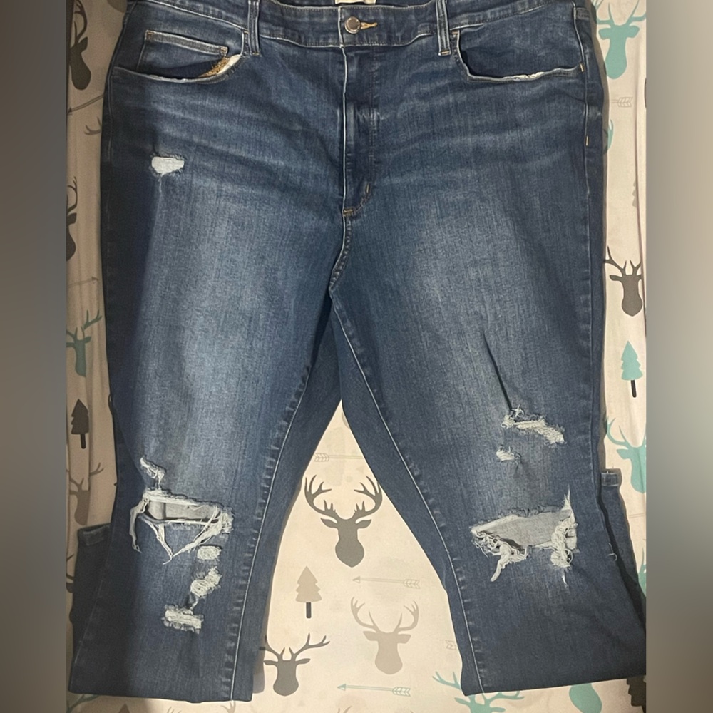 Universal Thread Blue Distressed Skinny Jeans